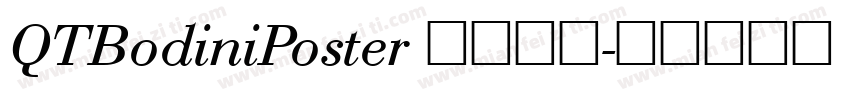 QTBodiniPoster 长规西方字体转换